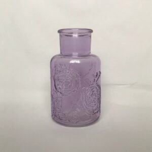 Botanical Purple Glass Vase
