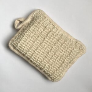 Exfoliating Woven Sisal Pad - Scrubber, Natural Fiber Washcloth, Eco Friendly, Health, Beauty, Bath Accessory, Shower Accessory