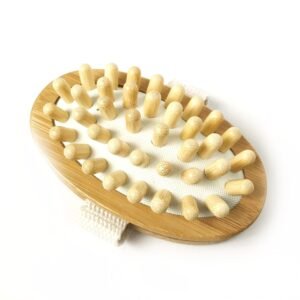 Bamboo Cellulite Body Massage Brush - Body Brush, Natural, Bath Accessory, Compostable, Bath & Beauty, Eco Friendly, Wooden, Massage Tool