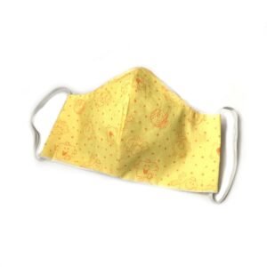 Reusable Yellow Mr. Men Face Mask - Face Covering, Yellow Face Mask, Mr. Men Accessory, Eco Frendly, Orange Face Mask, Protective Face Mask