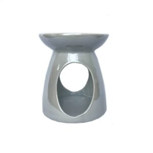 Grey Pearl Ceramic Oil Burner -  Wax Melt Burner, Home Decor, Home Living, Candle Warmers, Wax Warmer, Homeware, Essential Oils, Calming