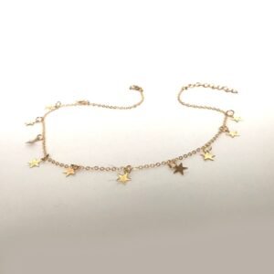 Gold Plated Star Choker Necklace - Jewellery, Accessories, Pendant Necklace, Choker Necklace, Charm Necklace, Star Charm Necklace