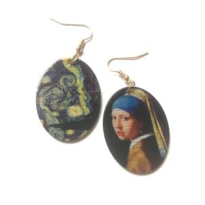 Famous Art Painting Drop Earrings