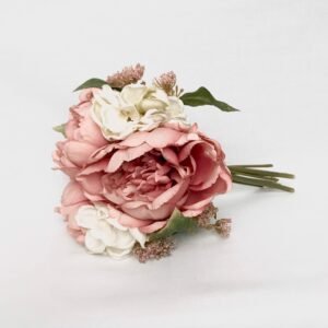 Faux Pink Peony Flower Bouquet - Artificial Flowers, Flower Decoration, Pink Flowers, Cute Decor, Flower Decor,Homeware,Flowers, Home Decor