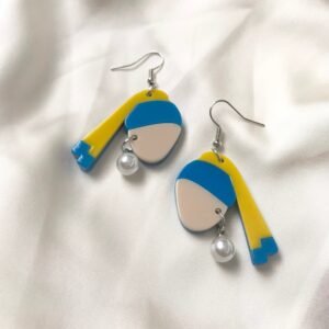 Girl With The Pearl Earring Charm Drop Earrings