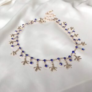 Blue Starfish Choker Necklace