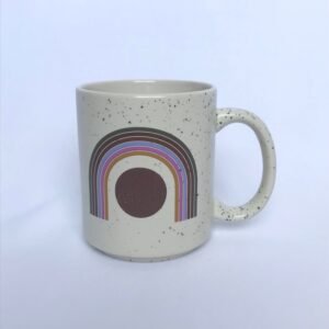 Rainbow Patterned Mug - Coffee Cup, Gifts For Her, Herbal Mug, Abstract  Mug, Girly Mug, Cute Mug, Speckled Mug, Pink Mug, Patterned Mug