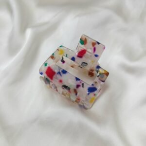 Speckled Hair Clamp- Hair Clip,Blue Hair Accessories,White Hair Claw,Red Hair Claw,Small Hair Clip,Minimalistic Hair Clips,Funky Hair Clip