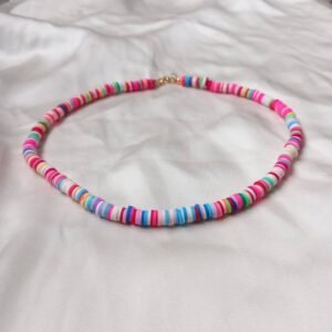 Rainbow Bead Necklace - Rainbow Jewellery, Colourful Bead Necklace, Bright Necklace, Small Necklace, Chunky Necklace, Necklaces In The UK