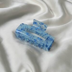Blue Hair Clamp- Hair Clip, Blue Hair Accessories, Blue Hair Claw, Minimalistic Hair Clips, Funky Hair Clip, Blue Hair Clips In The UK