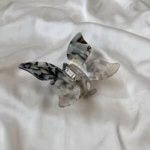 Large Butterfly Hair Clamp- Hair Clip, Black Hair Accessories, Black Hair Claw, Funky Hair Clip, Black Hair Clips In The UK, Butterflies