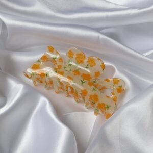 Large Orange Flower Hair Claw- Orange Hair Clip,Hair Accessories,Orange Hair Claw,Flower Hair Clips,Funky Hair Clip,Hair Clips In The UK