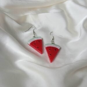 Watermelon Slice Drop Earrings