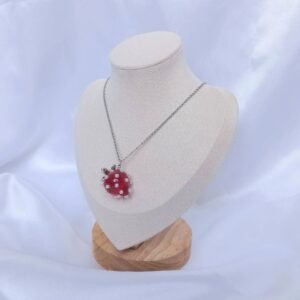 Strawberry Pearl Necklace -  Strawberry Necklace,Novelty Necklace,Silver Necklaces In The UK,Funky Necklace,Silver Jewellery In The UK