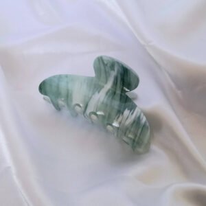 Green Hair Clamp- Hair Clip, Green Hair Accessories, Green Hair Claw, Minimalistic Hair Clips, Funky Hair Clip, Green Hair Clips In The UK