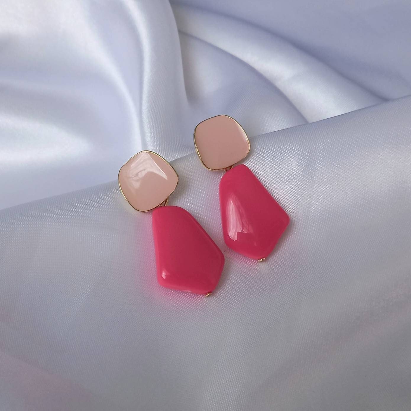 Pink earrings