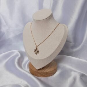 Gold Sun & Moon Charm Necklace - Gold Necklaces In The UK,Sun Necklace,Moon Necklace,Sun Jewellery,Gold Jewellery In The UK,Moon Jewellery