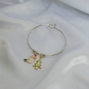 Christmas Silver Bangle Bracelet - Christmas Bracelet,Christmas Jewellery In The UK,Silver Bangles In The UK,Silver Bracelet In The UK
