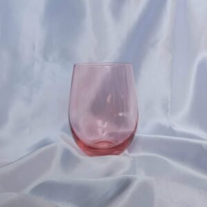 Pink Glass Tumbler - Summer Glasses, Pink Glasses,Summer Glassware,Gifts For Her,Colourful Glassware,Pink Glassware In The UK,Pink Tumblers