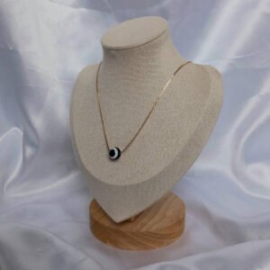 Gold Turish Eye Bead Necklace - Gold Necklaces In The UK,Turkish Eye Necklaces,Gold Jewellery In The UK,Bead Jewellery,Beaded Necklaces