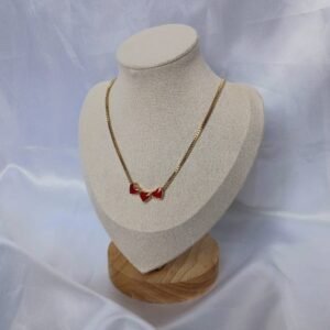 Fine Gold Heart Necklace-Small Heart Necklace,Small Gold Necklace,Beaded Necklace,Gifts For Her,Necklaces In The UK,Gold Jewellery In The UK