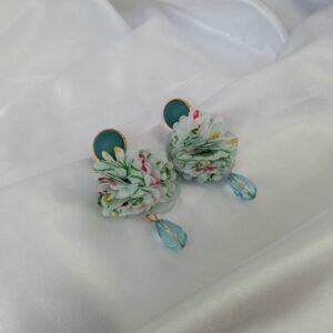 Pastel Flower Cluster Drop Earrings