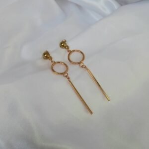 Long Gold Chain Drop Earrings