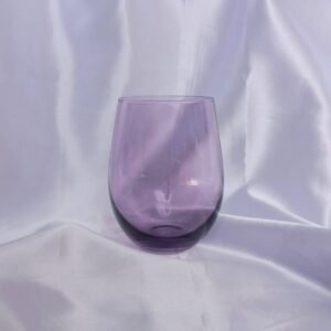 Purple Glass Tumbler - Summer Glasses,Purple Glasses,Summer Glassware,Gifts For Her,Colourful Glassware,Glassware In The UK,Purple Tumblers