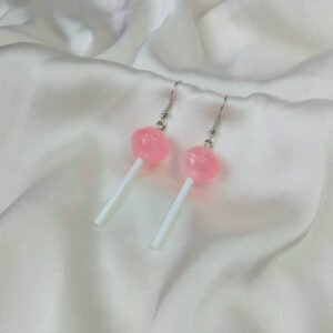 Pink Lollipop Drop Earrings