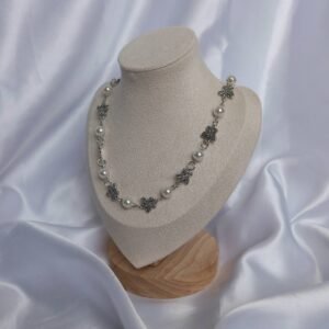 Silver Butterfly Chain Necklace-Silver Butterfly Necklace,Silver Necklaces In The UK, Silver Jewellery In The UK,Butterflies,Pearl Necklaces