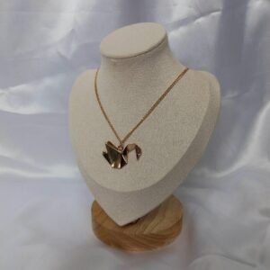 Gold Plated Origami Swan Necklace - Swan Charm,Gold Jewellery In The UK,Gold Necklaces In The UK,Charm Necklace,Origami Charm Necklace,Swans