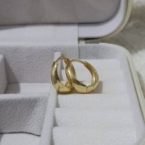 Gold Huggie Hoop Earrings